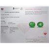 Image 3 : 5.1 ct Certified Silver Emerald gemstone Earrings ($9,055 Appraisal)