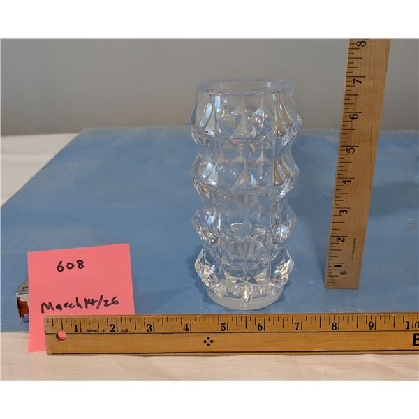 Heavyweight Modern Crystal Flower Vase
