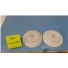 Image 4 : Two Porcelain Plates. Fox and American Dipper. Made by Porsgrund Norway.