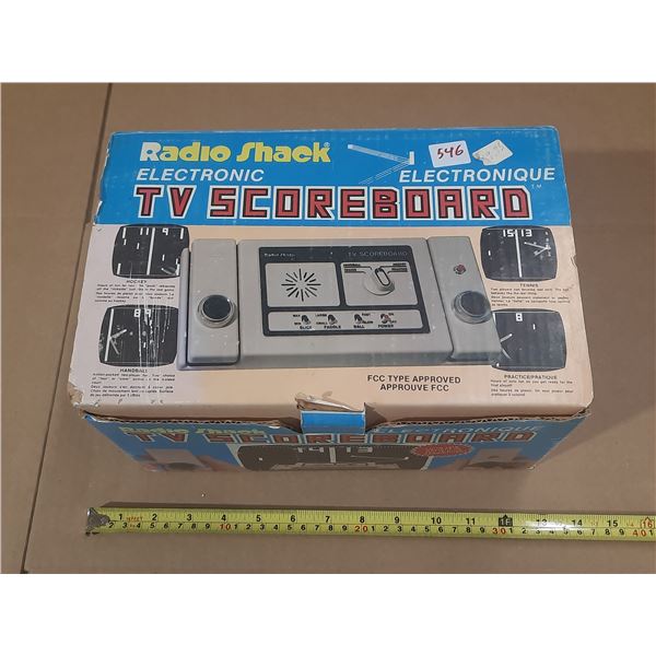 Radio Shack-Electronic TV Scoreboard.