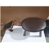 Image 2 : Vintage Wooden Shoe Shine Stand or Boot Jack with a Padded Seat.
