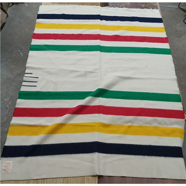 Vintage Hudson's Bay Company Blanket. 5ft by 7ft