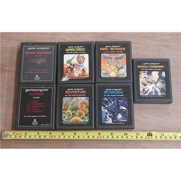 (7) Atari Game Cartridges.