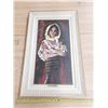 Image 1 : Framed Art of Woman by Susan Olah. (30.5" X 18.5")