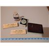 Image 3 : Thermometers, manicure set, medicine bottle