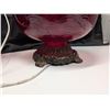 Image 6 : (2) Red Glass Base Ceiling lights (Not Tested)