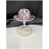 Image 1 : A24-55055 Fenton Rosemark Hand Painted Signed Hat w/ Stand Limited Edition