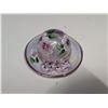 Image 3 : A24-55055 Fenton Rosemark Hand Painted Signed Hat w/ Stand Limited Edition