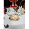 Image 3 : Lot of Misc. Vintage Decor (salt Pepper Shakers, pig on Nest, and etc.)