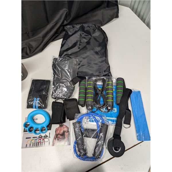 Box of Exercise Items as Shown