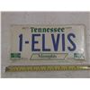 Image 1 : Elvis Presley "1-ELVIS" Memphis Tennessee Metal License Plate.