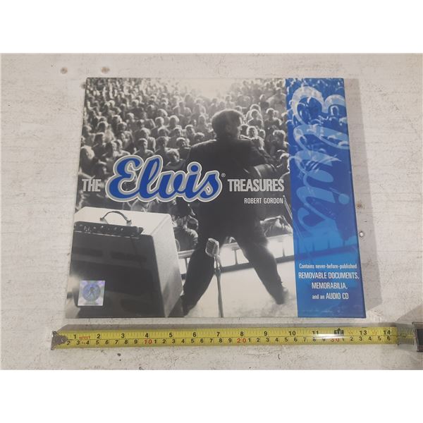 The Elvis Treasures " by Robert Gordon, a Collectible Book and Memorabilia Set.