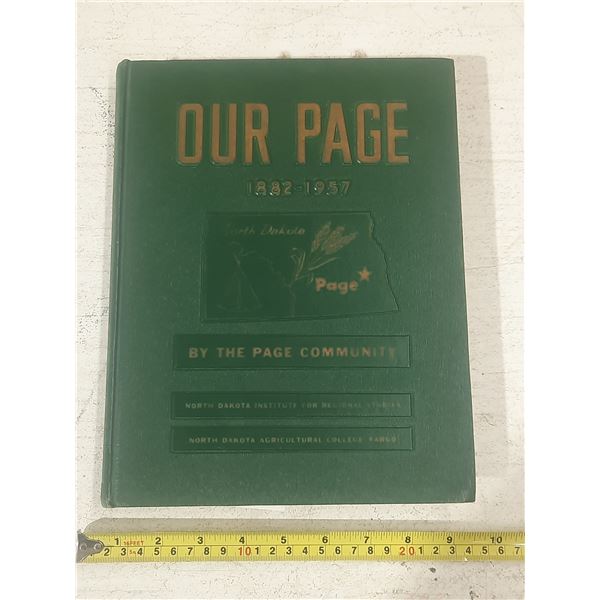 Vintage Our-Page 1882-1957 Book.