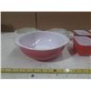 Image 2 : Lot of Pyrex Bowls, Refrigerator Dish, etc. (Refrigerator dish lids have chips)