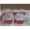 Image 3 : Lot of Pyrex Bowls, Refrigerator Dish, etc. (Refrigerator dish lids have chips)