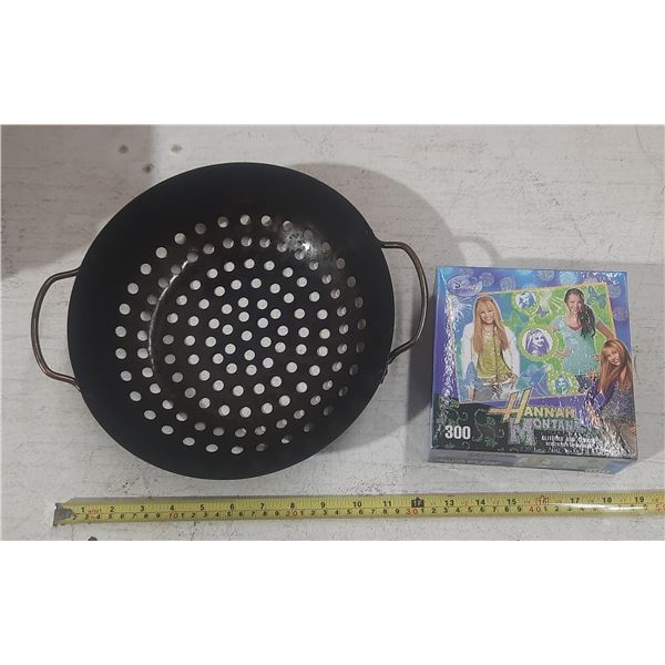 Hannah Montana Glitters and Glows. (Sealed Box) and Grilling Basket. (Greasy)