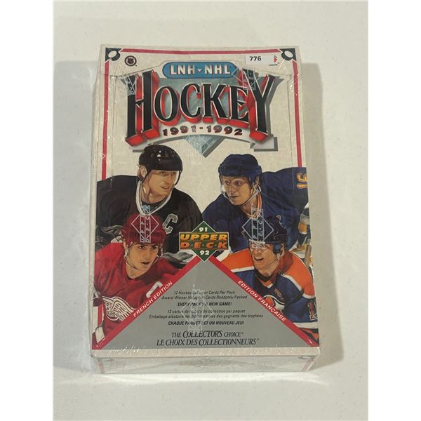 1991-92 Upper Deck French Edition Factory Sealed Box