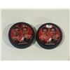 Image 1 : Team Canad Hockey Pucks - Blake / Pronger - Kariya / Sakic