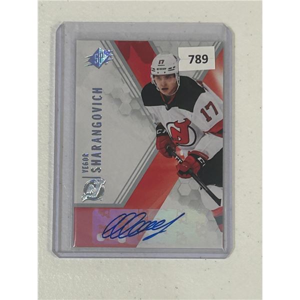 Yegor Sharangovich - Autographed Hockey Card