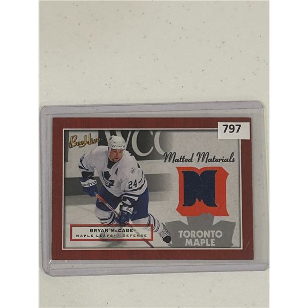 Bryan McCabe - Jersey Card