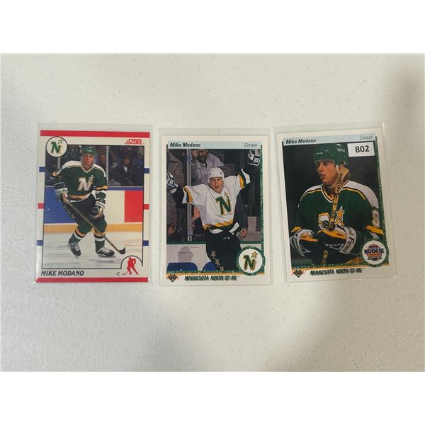 Mike Modano Rookie Cards (3)