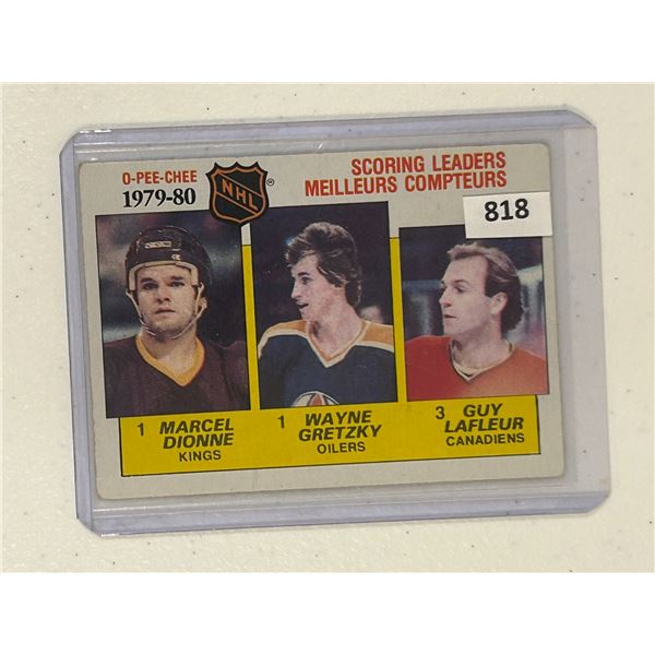 Wayne Gretzky - 1979-80 Scoring Leaders - Hockey Card