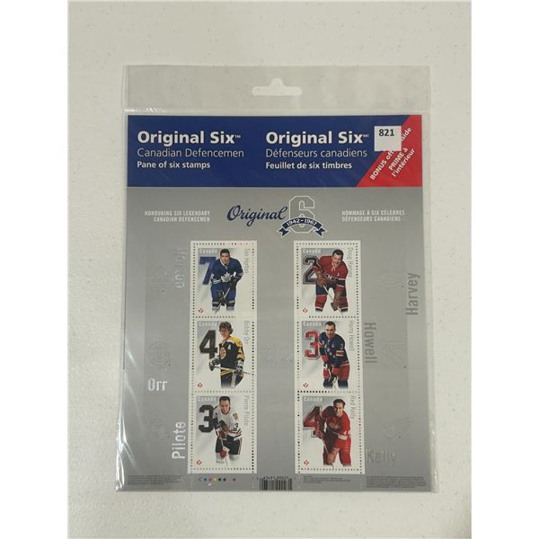 Original 6 - Canadian Defencemen Stamp Collection