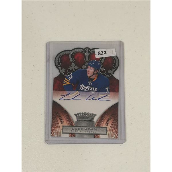 Luke Adam - Autographed Hockey Card
