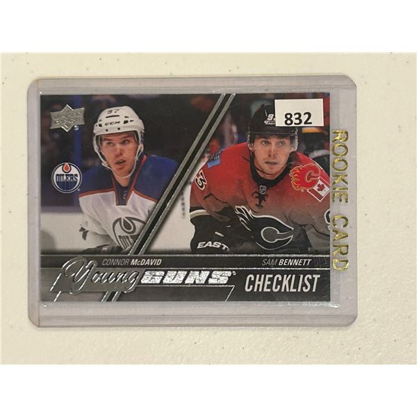 Connor McDavid - Young Guns Rookie Checklist Card