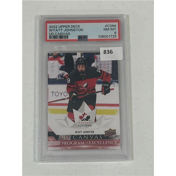 Wyatt Johnston -  Program of Excellence Hockey Card - Graded Mint