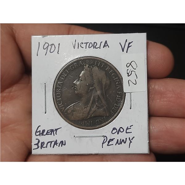 1901 Queen Victoria Penny