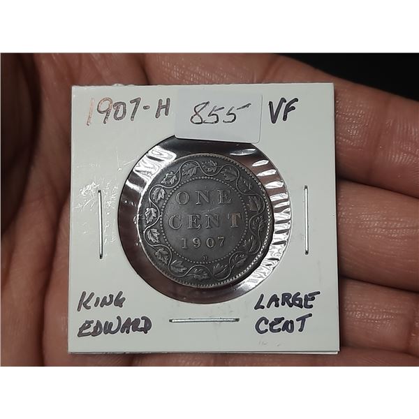 1907-H King Edward Cent