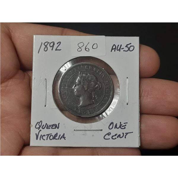 1892 Queen Victoria Cent