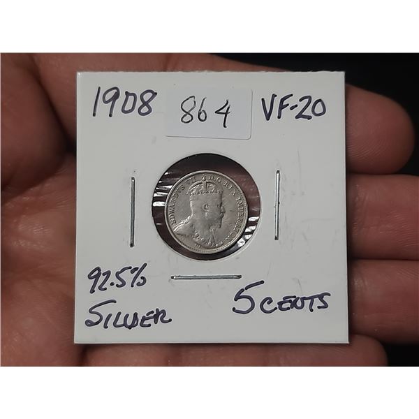 1908 Five Cents