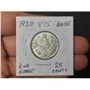 Image 1 : 1920 High Grade Silver 25 Cents