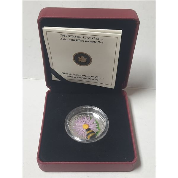 2012 #20 Fine Silver-Aster And Bumble Bee- 99% Silver 31.3Grams