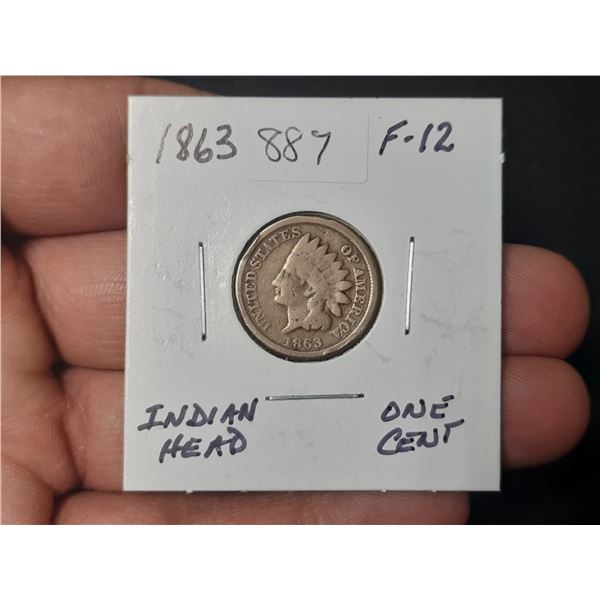 1863 Indian Head Cent