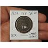 Image 1 : 1851 Matron Head Large Cent