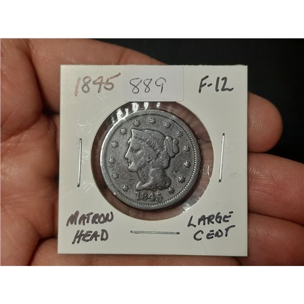 1845 Matron Head large Cent