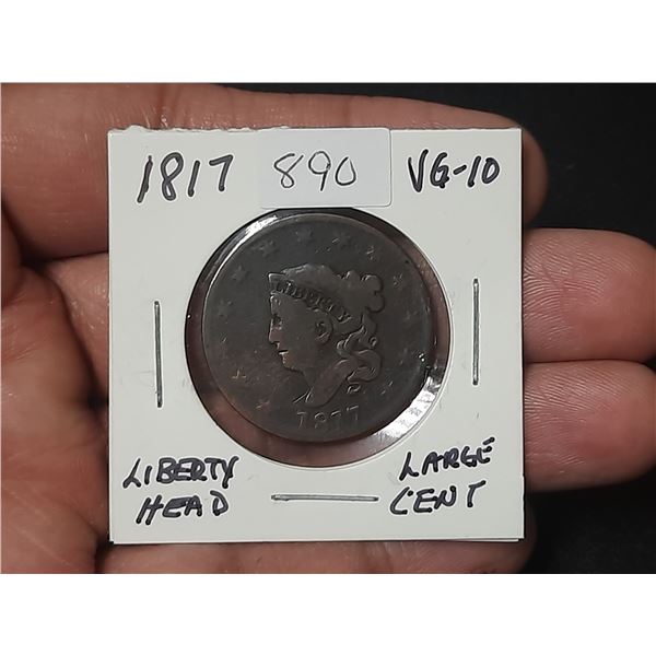 1817 Liberty Head Cent Large