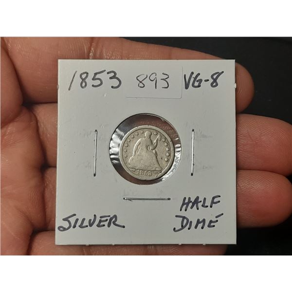 1853 half Dime USA