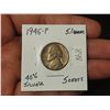Image 1 : 1945-P 40% Silver 5 Cents