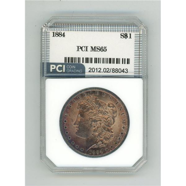 1884 Graded MS-65 Morgan Silver Dollar