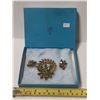 Image 1 : Vintage Brooch and Earing Set