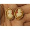Image 2 : Vintage Came Earrings and Hat Pin Set by SPHINX
