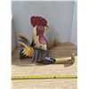 Image 2 : Wooden sit on a shelf rooster- has damage