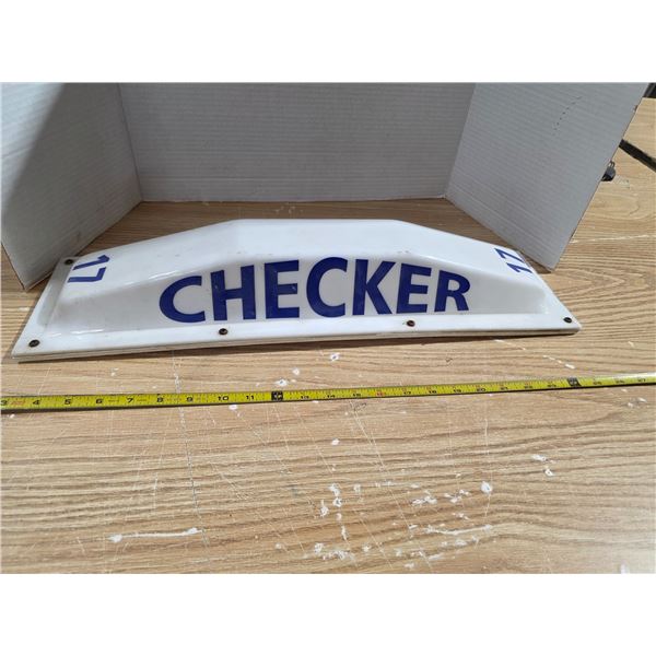 Vintage checker cab car topper light