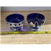 Image 1 : 2 cobalt blue candy dishes
