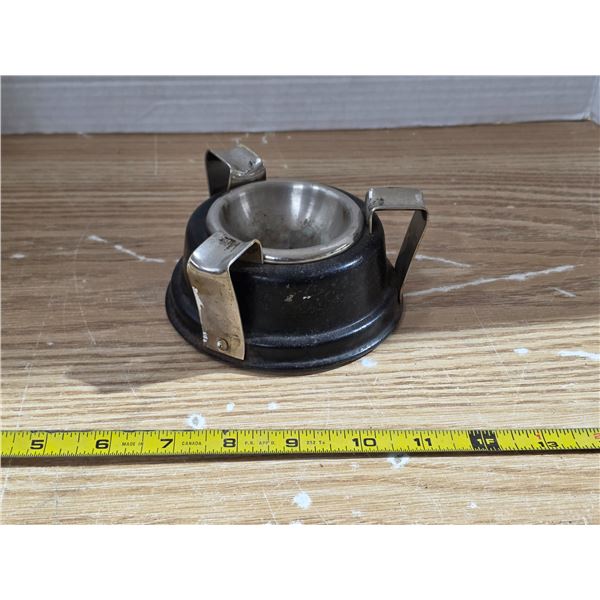 Vintage iron weighted ashtray