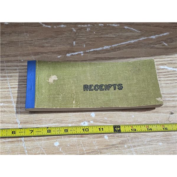 Old receipts book